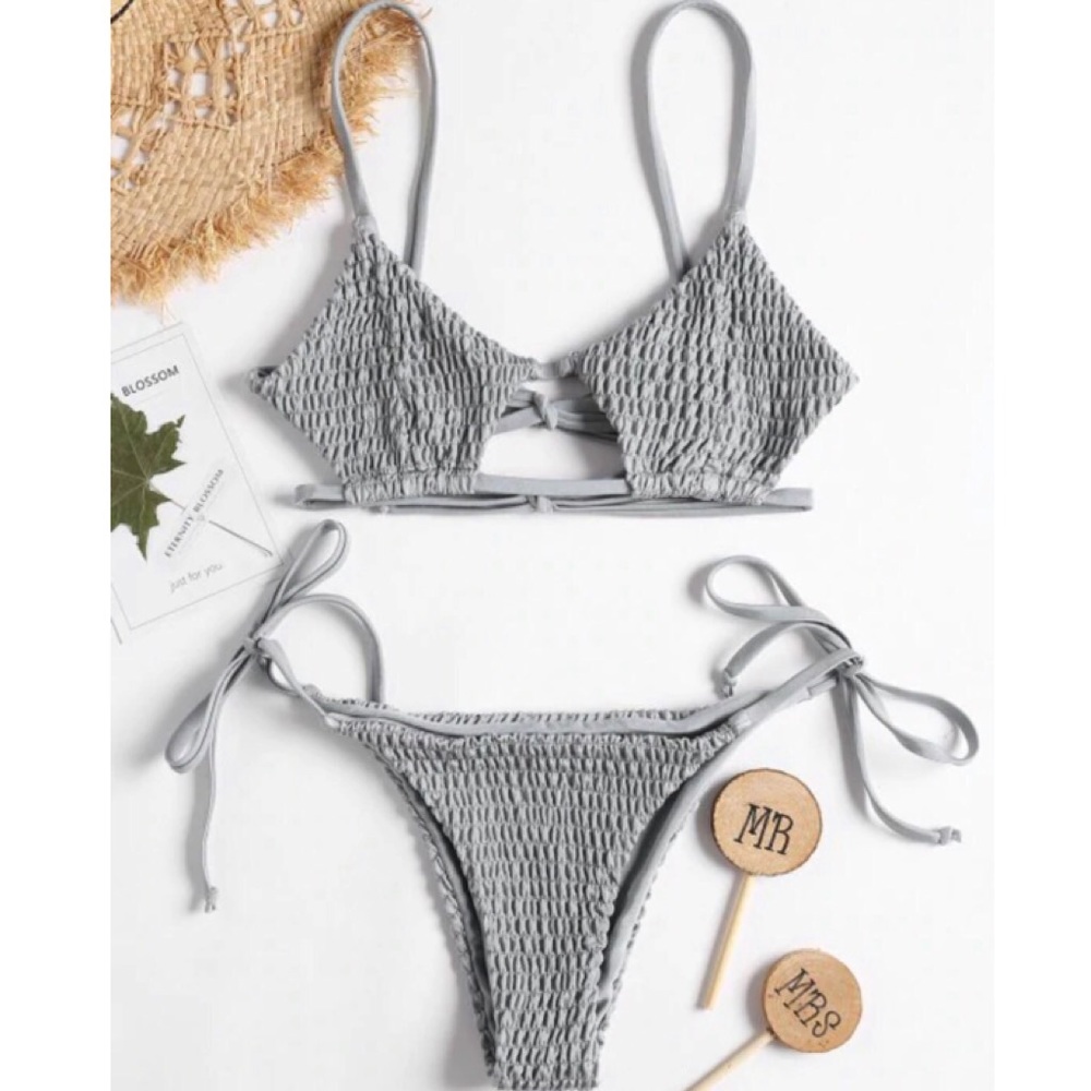 Zaful size S ribbed bikini